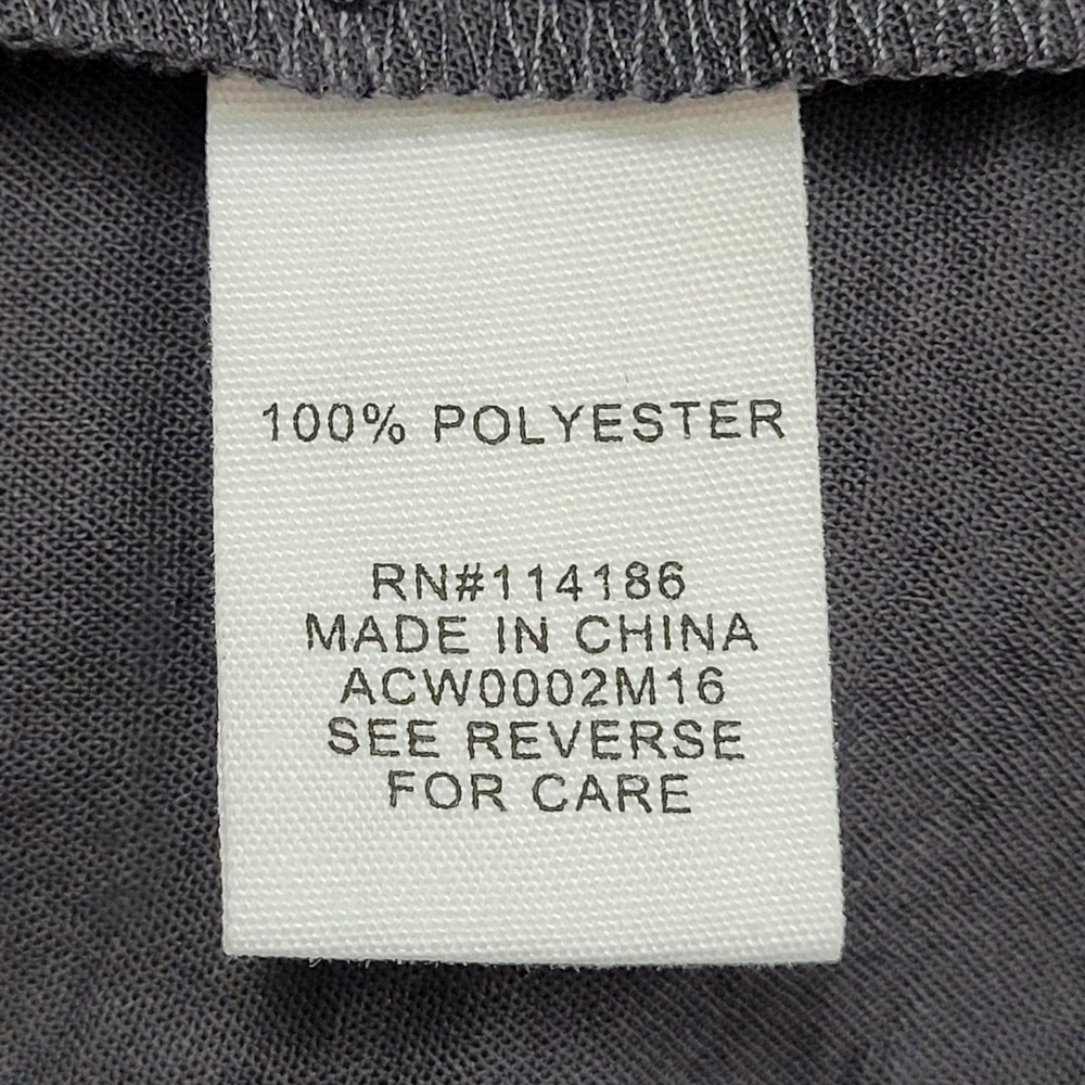 Adyson‎ Parker Button Up Shirt Boxy Silky Round Neck Puff Black Size XL - Picture 4 of 14